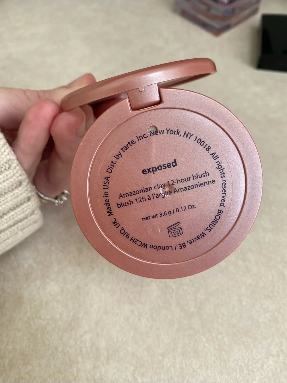 tarte used once